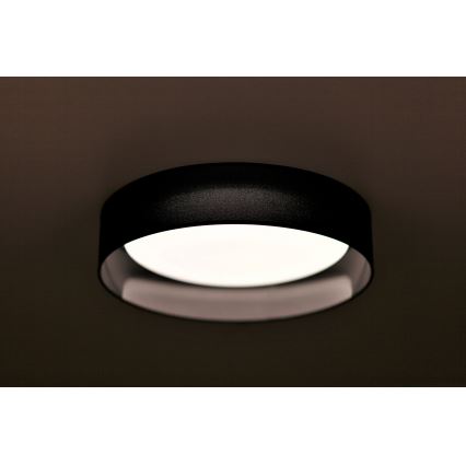 Duolla - LED Plafon ROLLER LED/24W/230V śr. 45 cm czarny