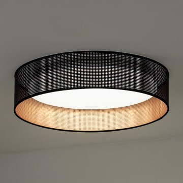 Duolla - LED Plafon ROLLER LED/24W/230V śr. 45 cm czarny/miedziany