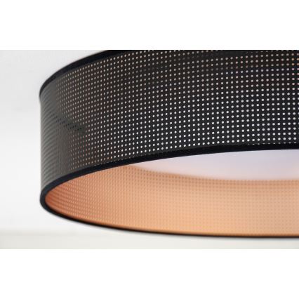 Duolla - LED Plafon ROLLER LED/24W/230V śr. 45 cm czarny/miedziany
