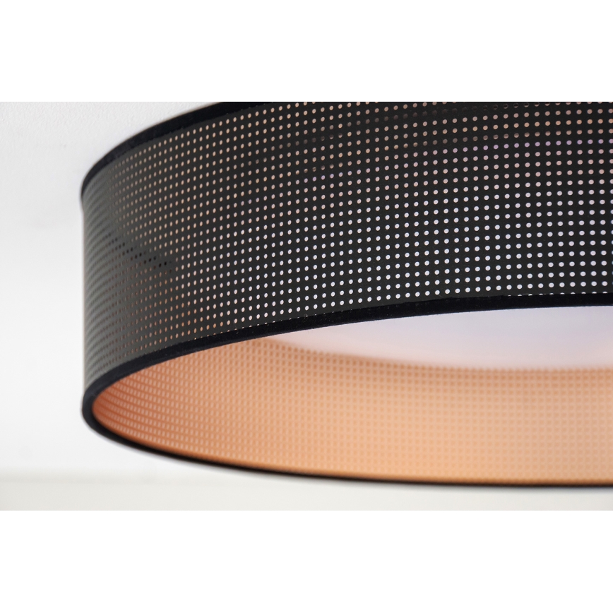 Duolla - LED Plafon ROLLER LED/24W/230V śr. 45 cm czarny/miedziany
