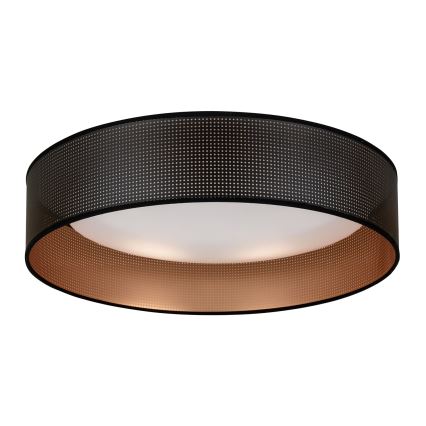 Duolla - LED Plafon ROLLER LED/24W/230V śr. 45 cm czarny/miedziany