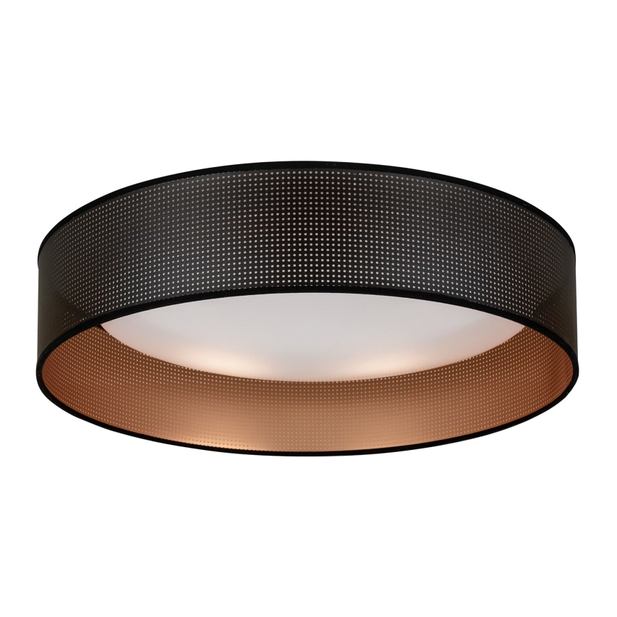 Duolla - LED Plafon ROLLER LED/24W/230V śr. 45 cm czarny/miedziany