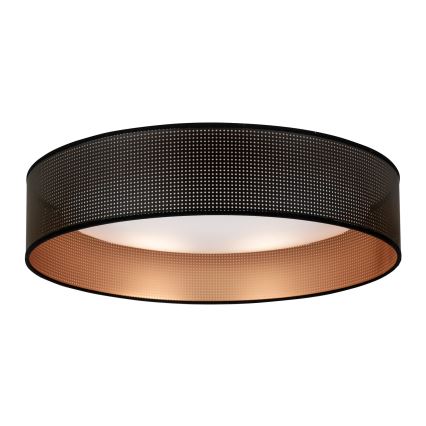 Duolla - LED Plafon ROLLER LED/24W/230V śr. 45 cm czarny/miedziany