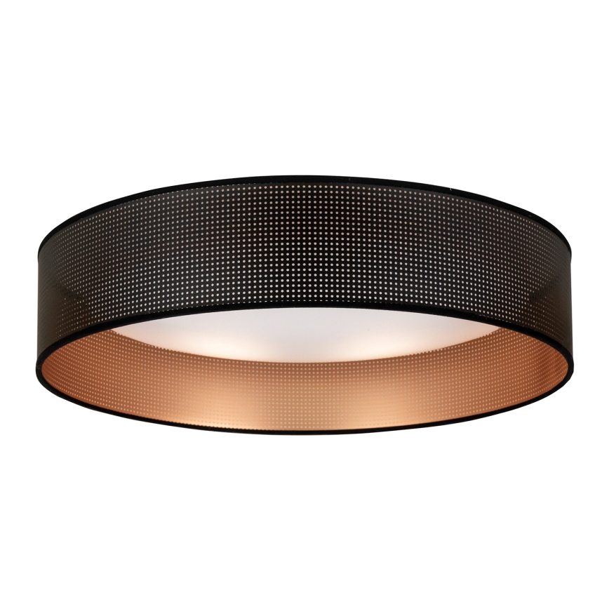 Duolla - LED Plafon ROLLER LED/24W/230V śr. 45 cm czarny/miedziany