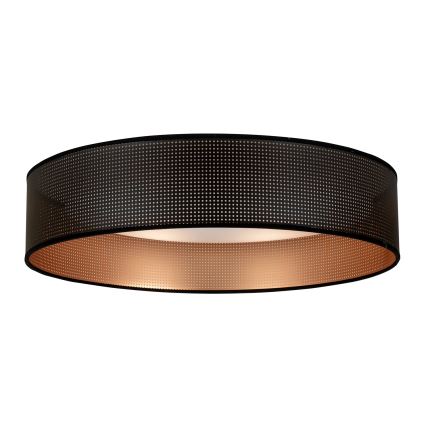 Duolla - LED Plafon ROLLER LED/24W/230V śr. 45 cm czarny/miedziany