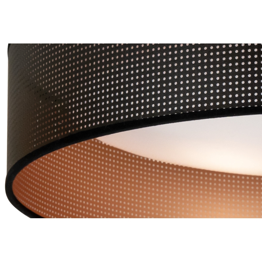 Duolla - LED Plafon ROLLER LED/24W/230V śr. 45 cm czarny/miedziany