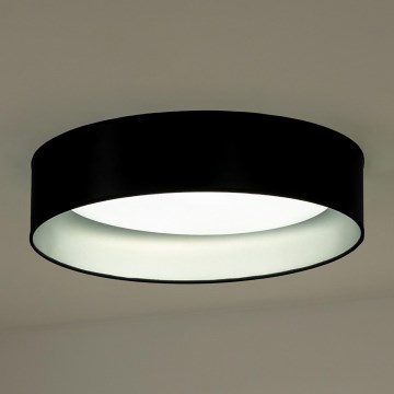 Duolla - LED Plafon ROLLER LED/24W/230V śr. 45 cm czarny/srebrny