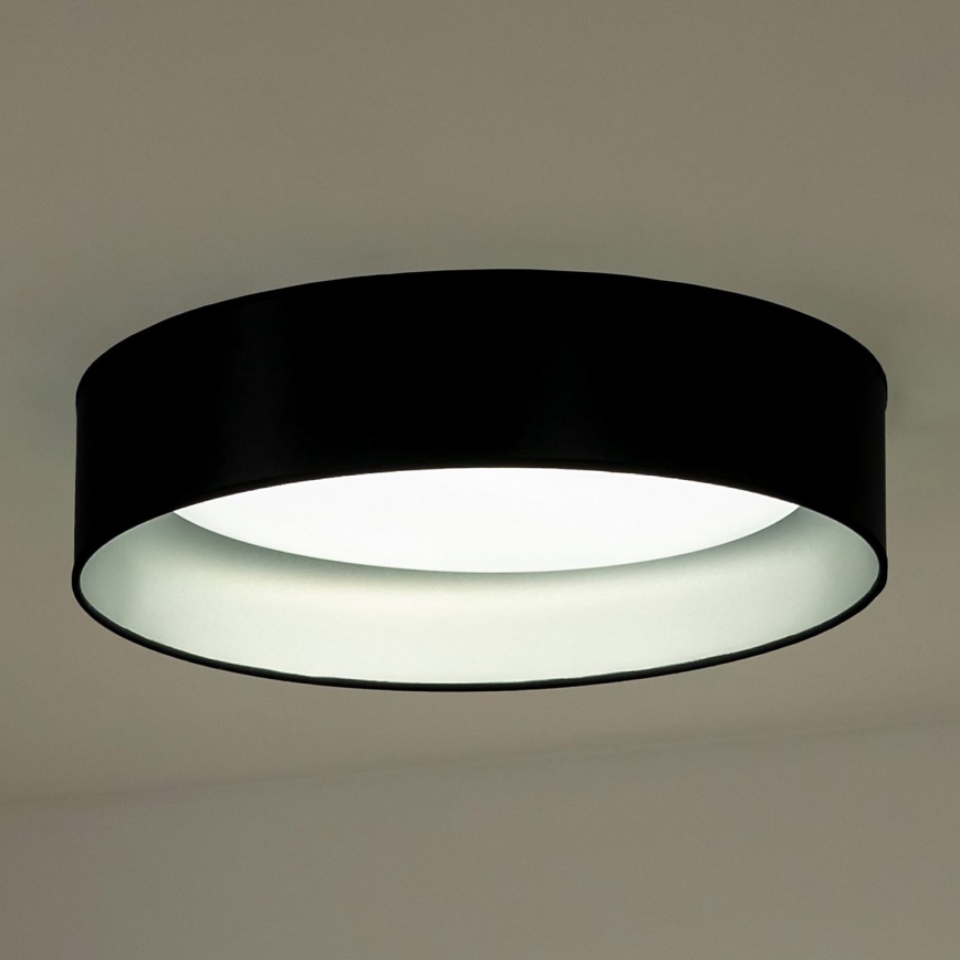 Duolla - LED Plafon ROLLER LED/24W/230V śr. 45 cm czarny/srebrny
