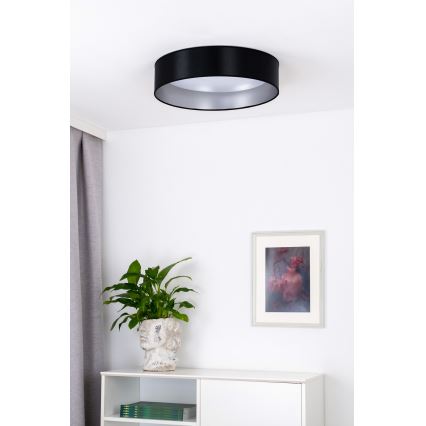 Duolla - LED Plafon ROLLER LED/24W/230V śr. 45 cm czarny/srebrny