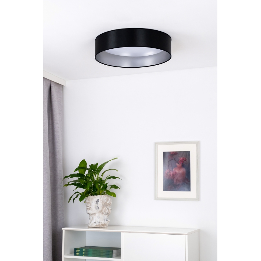 Duolla - LED Plafon ROLLER LED/24W/230V śr. 45 cm czarny/srebrny