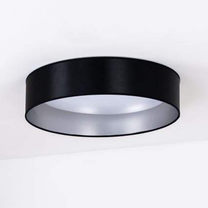 Duolla - LED Plafon ROLLER LED/24W/230V śr. 45 cm czarny/srebrny