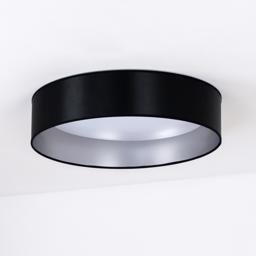 Duolla - LED Plafon ROLLER LED/24W/230V śr. 45 cm czarny/srebrny