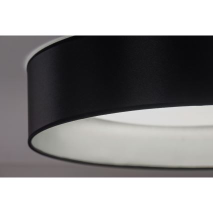 Duolla - LED Plafon ROLLER LED/24W/230V śr. 45 cm czarny/srebrny