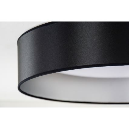 Duolla - LED Plafon ROLLER LED/24W/230V śr. 45 cm czarny/srebrny