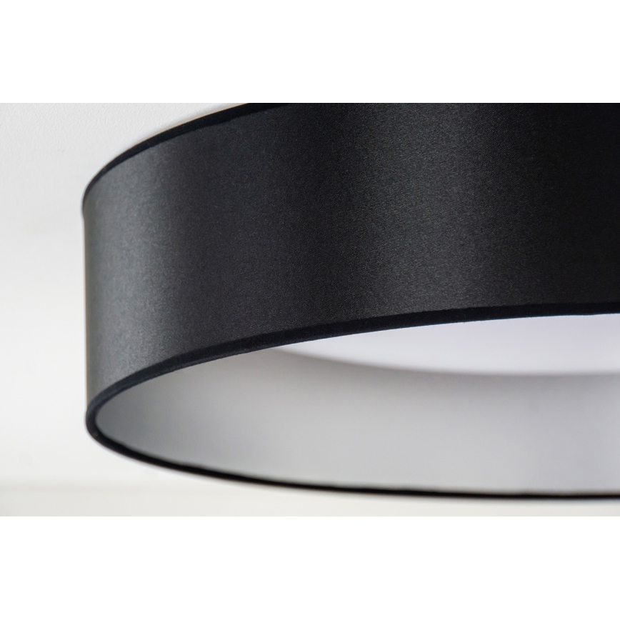 Duolla - LED Plafon ROLLER LED/24W/230V śr. 45 cm czarny/srebrny
