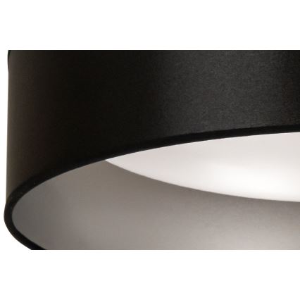 Duolla - LED Plafon ROLLER LED/24W/230V śr. 45 cm czarny/srebrny