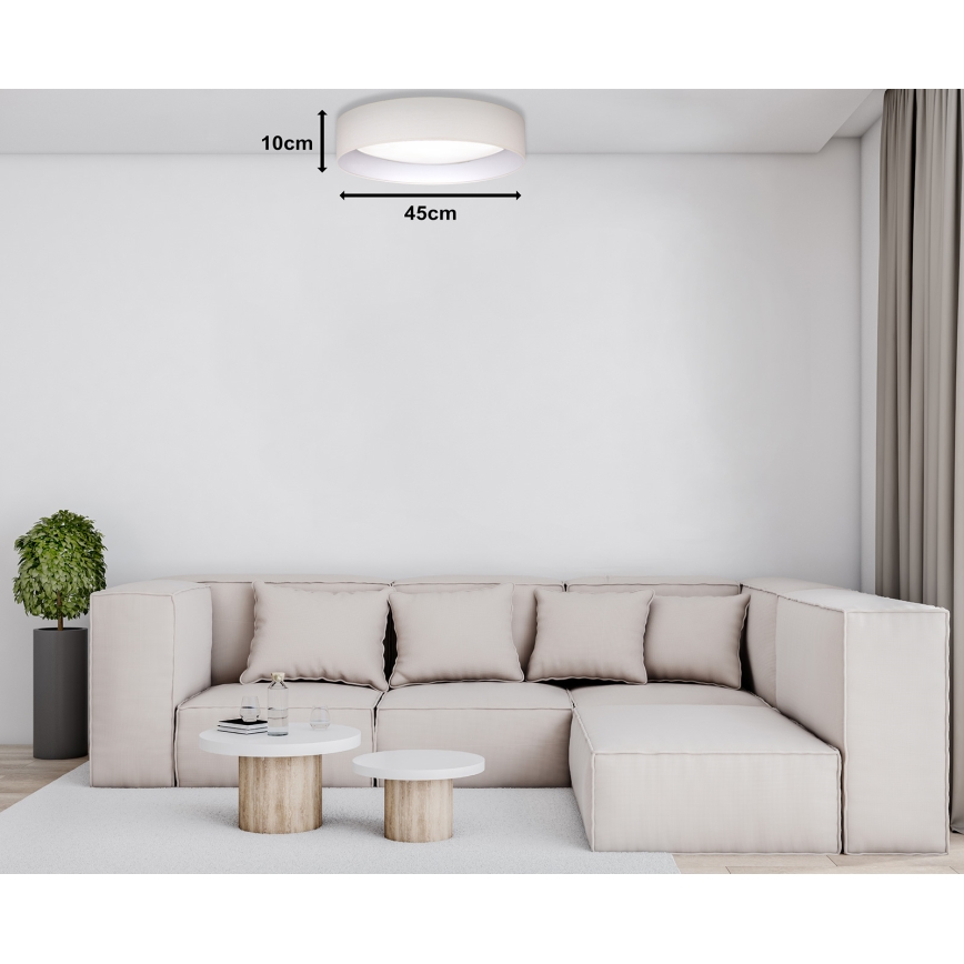 Duolla - LED Plafon ROLLER LED/24W/230V śr. 45 cm kremowy