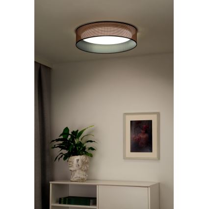 Duolla - LED Plafon ROLLER LED/24W/230V śr. 45 cm miedziany/czarny