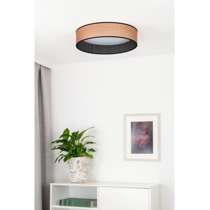 Duolla - LED Plafon ROLLER LED/24W/230V śr. 45 cm miedziany/czarny