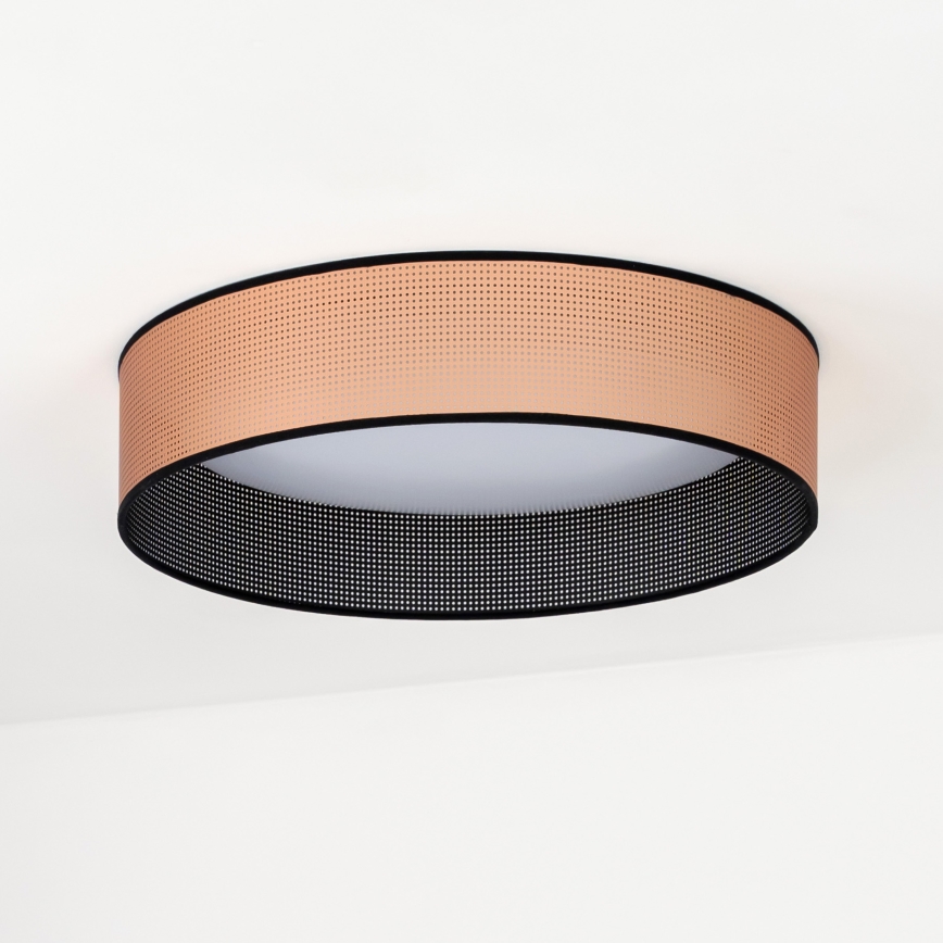 Duolla - LED Plafon ROLLER LED/24W/230V śr. 45 cm miedziany/czarny