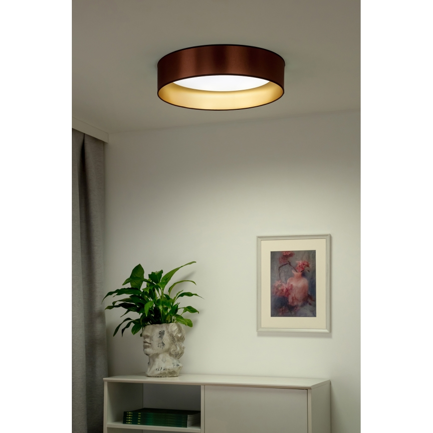 Duolla - LED Plafon ROLLER LED/24W/230V śr. 45 cm miedziany/złoty