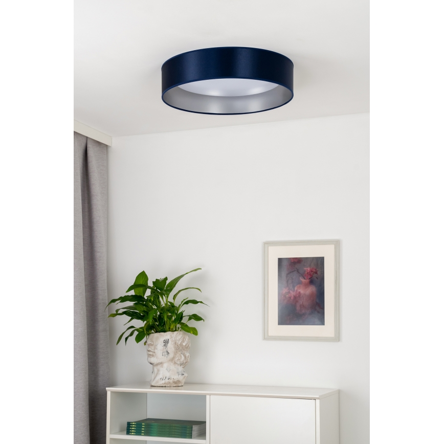 Duolla - LED Plafon ROLLER LED/24W/230V śr. 45 cm niebieski/srebrny