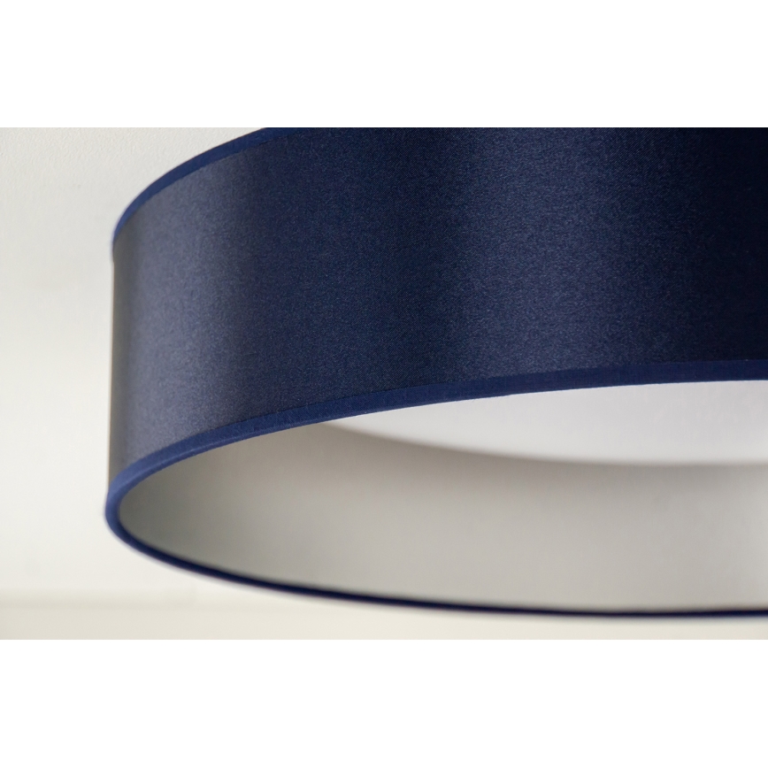 Duolla - LED Plafon ROLLER LED/24W/230V śr. 45 cm niebieski/srebrny