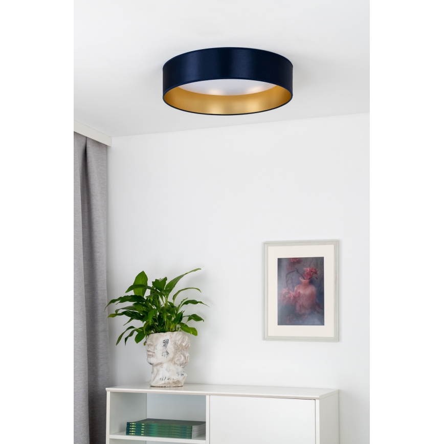 Duolla - LED Plafon ROLLER LED/24W/230V śr. 45 cm niebieski/złoty