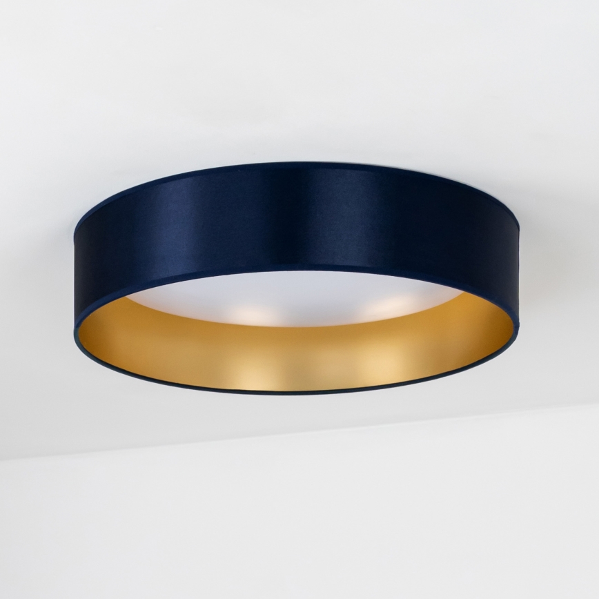 Duolla - LED Plafon ROLLER LED/24W/230V śr. 45 cm niebieski/złoty