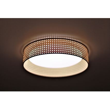 Duolla - LED Plafon ROLLER LED/24W/230V śr. 45 cm rattan