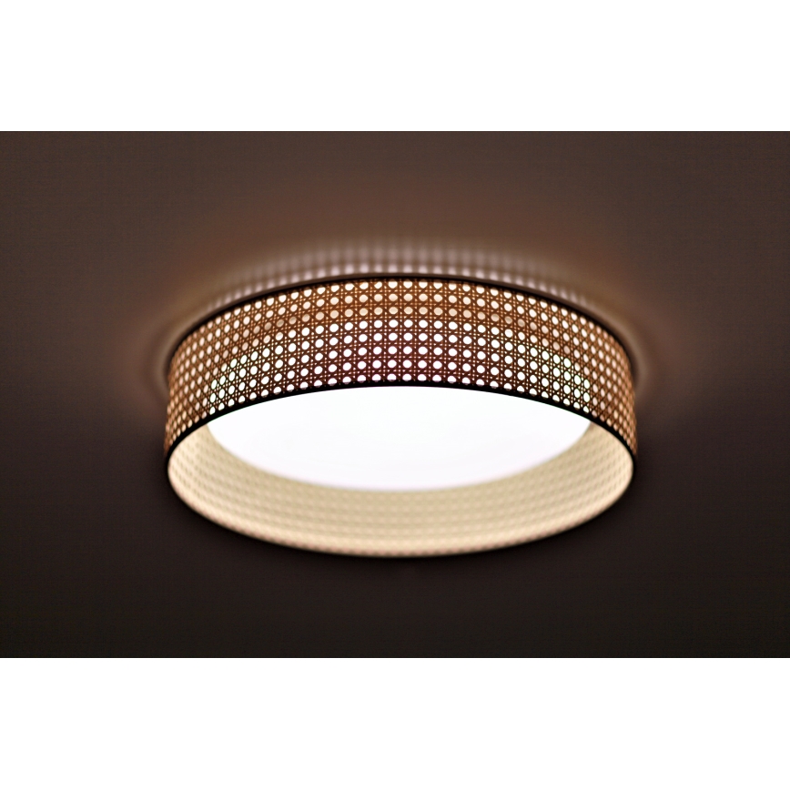 Duolla - LED Plafon ROLLER LED/24W/230V śr. 45 cm rattan