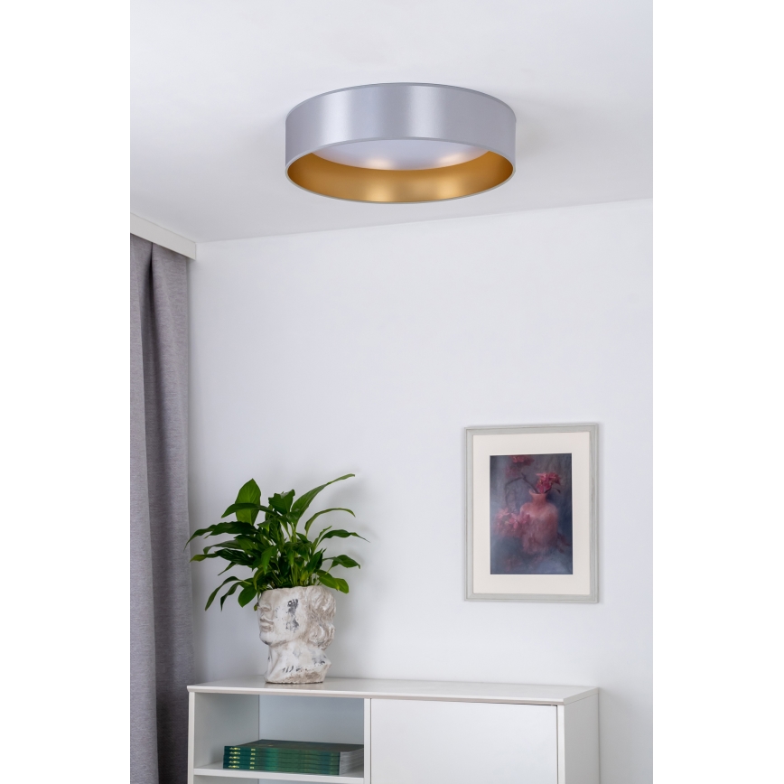 Duolla - LED Plafon ROLLER LED/24W/230V śr. 45 cm srebrny/złoty