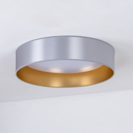 Duolla - LED Plafon ROLLER LED/24W/230V śr. 45 cm srebrny/złoty