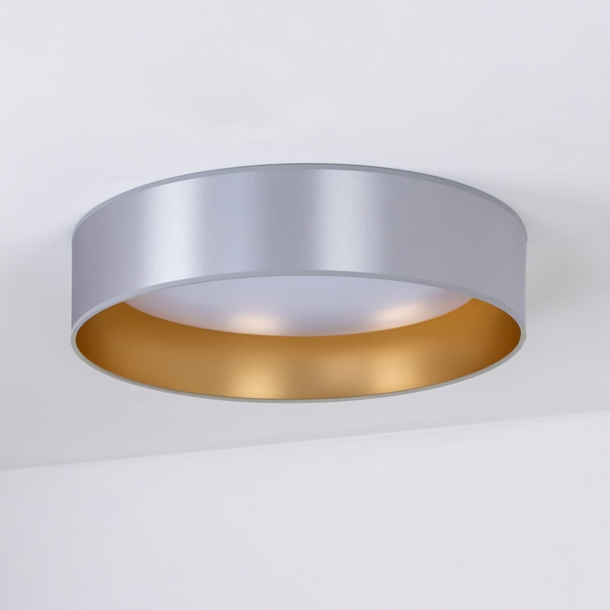 Duolla - LED Plafon ROLLER LED/24W/230V śr. 45 cm srebrny/złoty