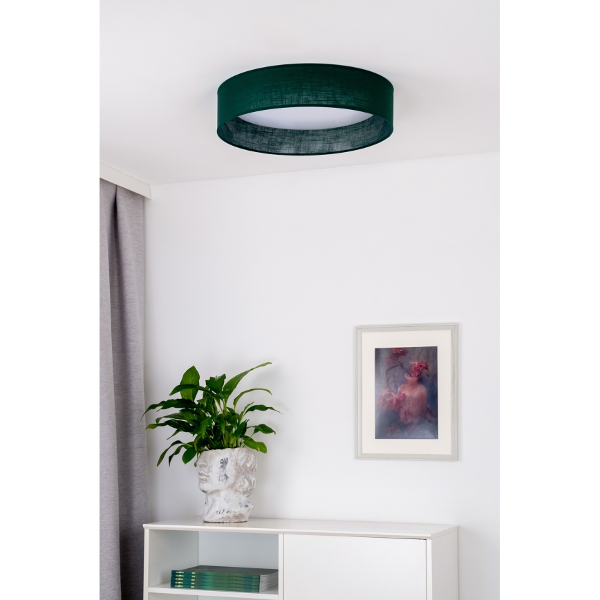 Duolla - LED Plafon ROLLER LED/24W/230V śr. 45 cm zielony