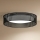 Duolla - LED Plafon ROLLER RATTAN LED/24W/230V śr. 45 cm czarny