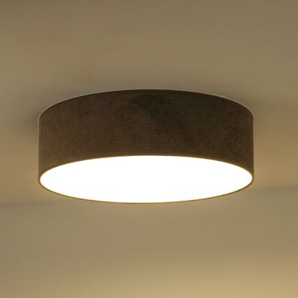 Duolla - LED Lampa sufitowa CORTINA LED/26W/230V śr. 30 cm 4000K brązowa