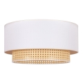 Duolla - Plafon BOHO 1xE27/15W/230V śr. 45 cm kremowy/rattan