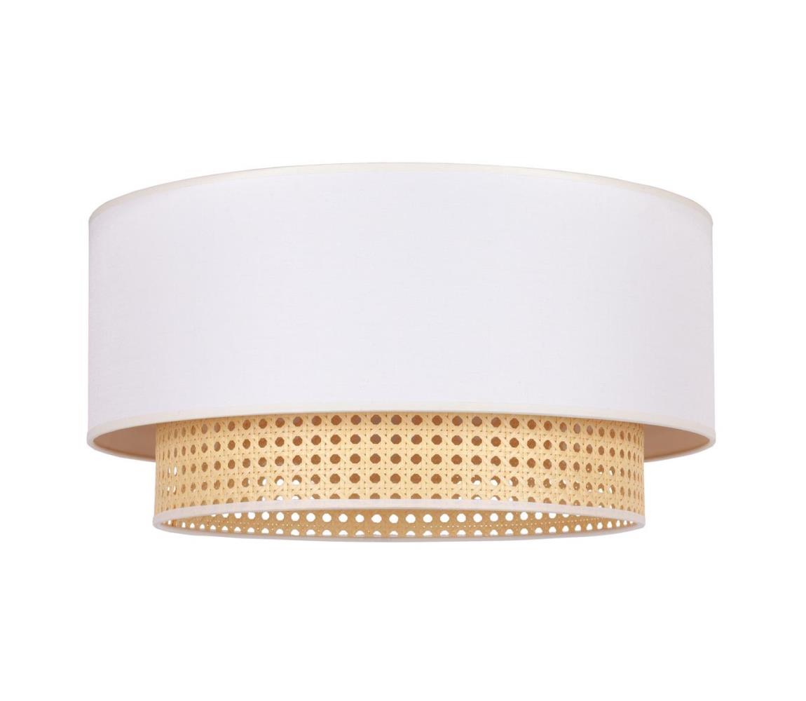 - Plafon BOHO 1xE27/15W/230V śr. 45 cm kremowy/rattan