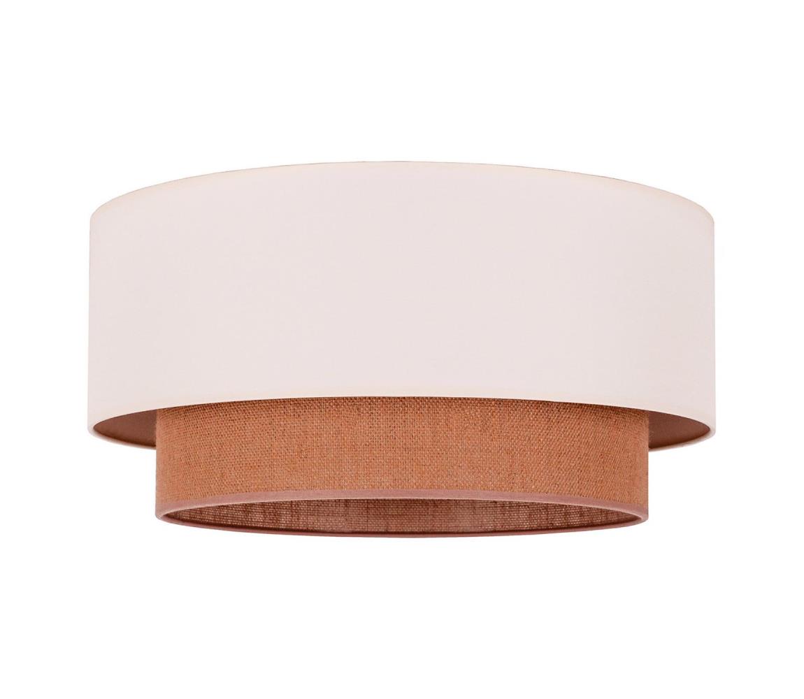 - Plafon BOHO 3xE27/15W/230V śr. 60 cm beżowy/brązowy