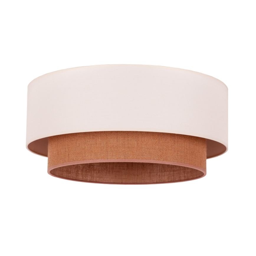Duolla - Plafon BOHO 3xE27/15W/230V śr. 60 cm beżowy/brązowy