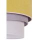 Duolla - Plafon TRIO 1xE27/15W/230V śr. 45 cm żółty/szary/biały