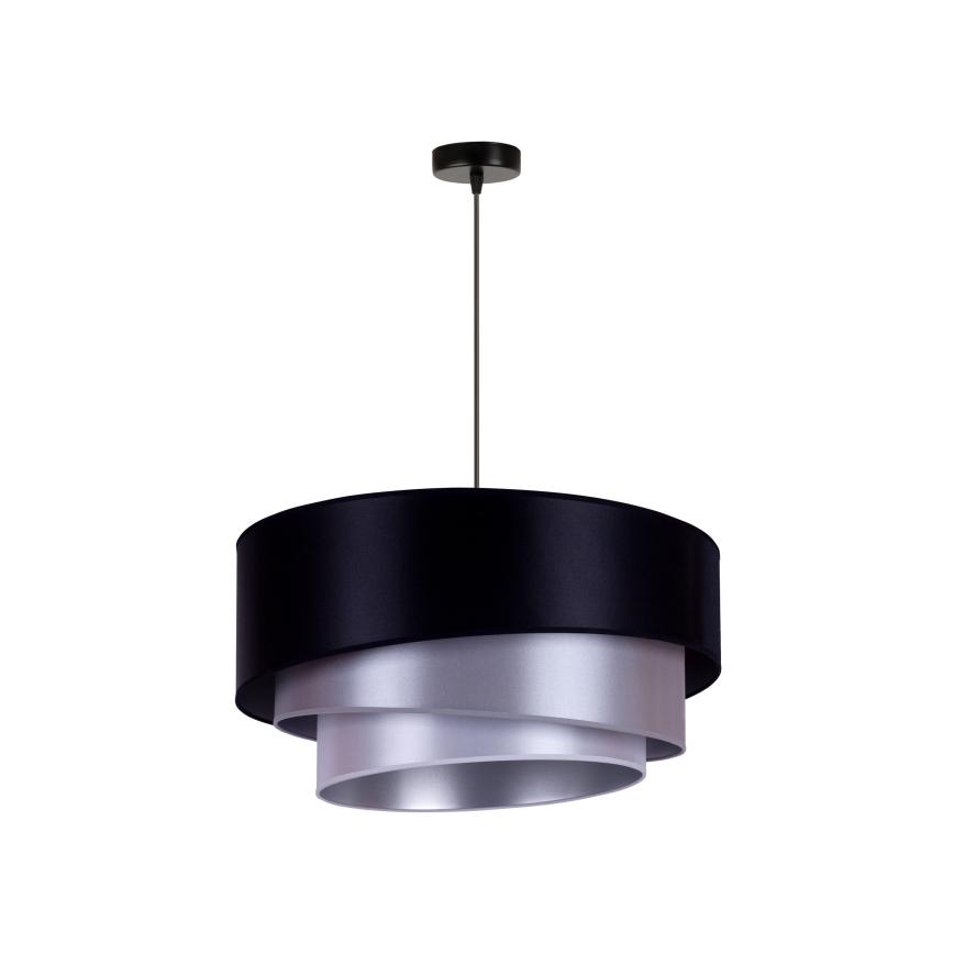 Duolla - Plafon TRIO 1xE27/15W/230V śr. 60 cm niebieski/srebrny