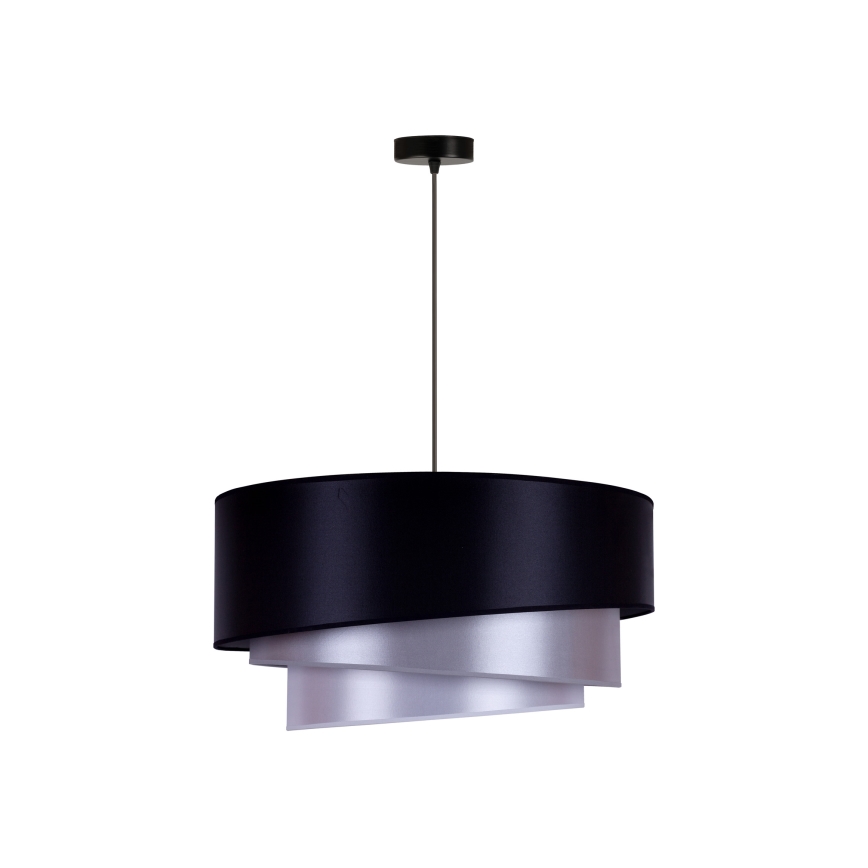 Duolla - Plafon TRIO 1xE27/15W/230V śr. 60 cm niebieski/srebrny