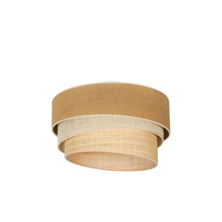 Duolla - Plafon YUTE TRIO 3xE27/15W/230V śr. 60 cm brązowy/szary/beżowy
