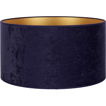 Duolla - Uniwersalny klosz VELVET E27 śr. 35 cm niebiesko-złoty