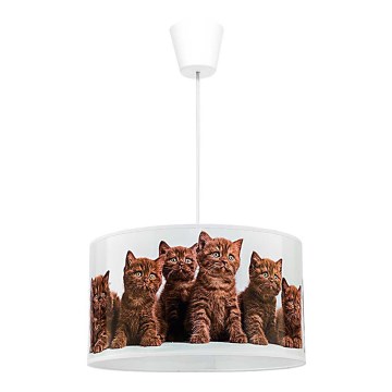 Duolla - Żyrandol dziecięcy na lince CATS 1xE27/40W/230V śr. 35 cm