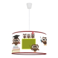 Duolla - Żyrandol dziecięcy na lince OWLS MULTI 1xE27/15W/230V śr. 35 cm