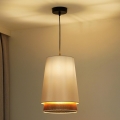 Duolla - Żyrandol na lince BELL SHINY 1xE27/15W/230V śr. 25 cm biały/miedziany