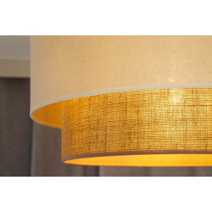 Duolla - Żyrandol na lince BOHO 1xE27/15W/230V beżowy/brązowy